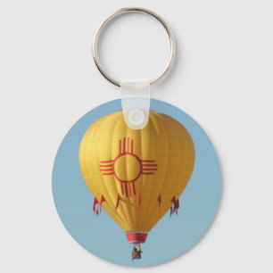 Llavero Símbolo de Zia Sun Keychain de globo aerostático