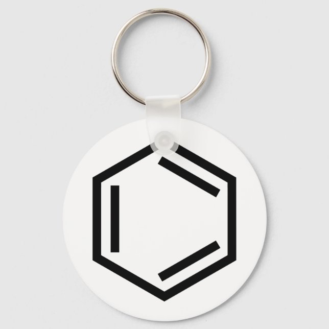 LLAVERO SÍMBOLO DEL ANILLO DE BENZENE (Anverso)