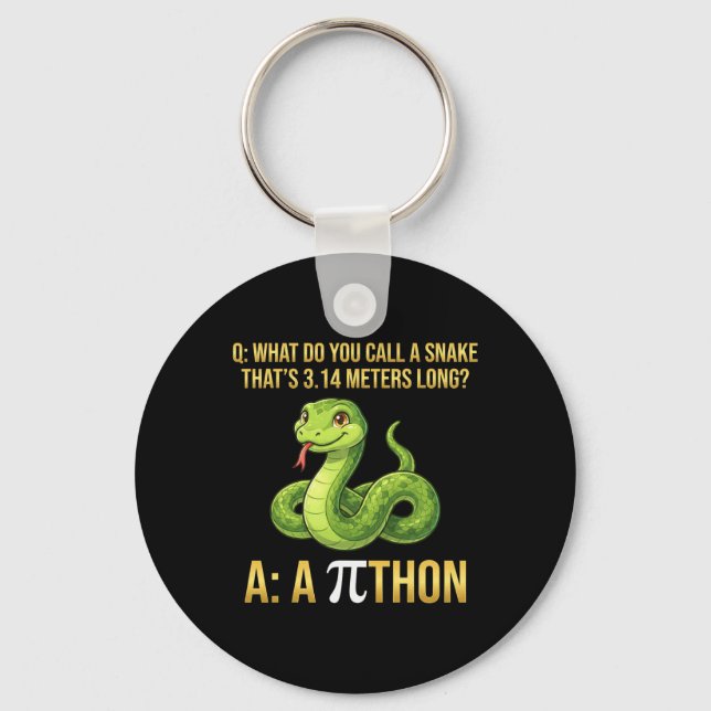 Llavero Símbolo del día de Pi Pithon Python divertido prof (Anverso)