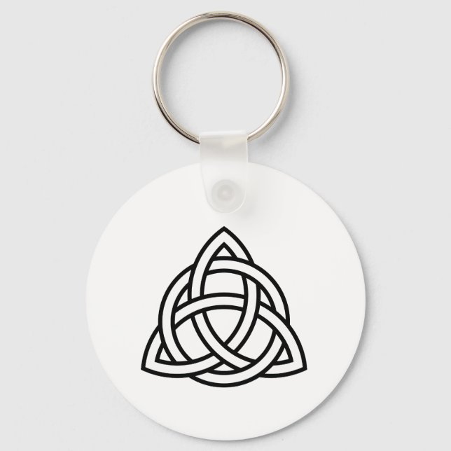 Llavero Símbolo del género Triquetra Wicca Celtic Trinity  (Anverso)