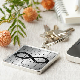 Llavero Símbolo del infinito en diseño del extracto del