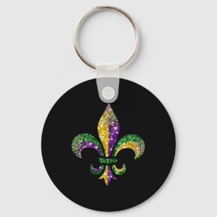 Llavero Símbolo Fleur De Lis Mardi Gras Louisiana Nueva Or