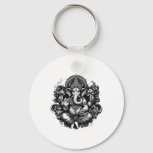 Llavero Símbolo Ganesh Yoga Hindú Dios Elefante Ganesha Pu
