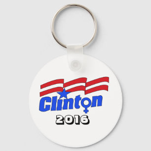 Llavero Símbolo Hillary Clinton + femenino