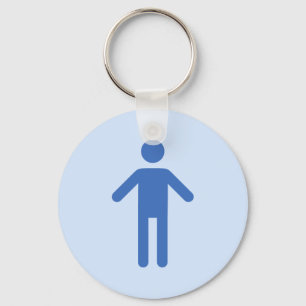 Llavero Símbolo masculino del retrete