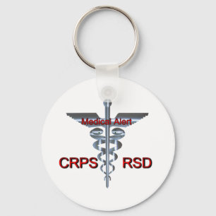 Llavero Símbolo médico - alarma médica de CRPS RSD