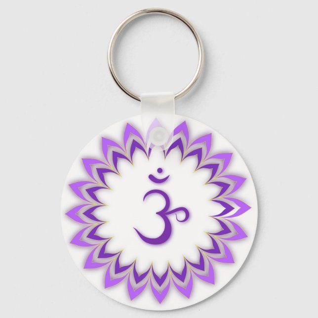 Llavero Símbolo Om / Crown Chakra (Anverso)