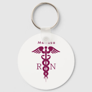 Llavero Símbolo RN simple de Red Caduceus