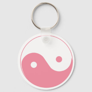 Llavero Símbolo rosa Yin-Yang