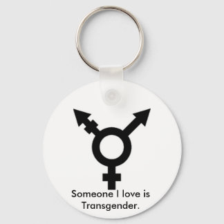 Llavero símbolo trans, alguien que amo es transgénero.
