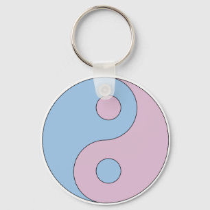 Llavero Símbolo transgénero Yin Yang