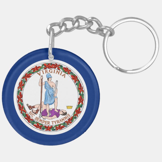 Llavero símbolo unido bandera de la república de América (Izquierda Bajo)