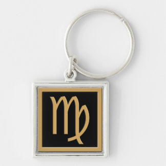 Llavero Símbolo Virgo Gold Diseño Keychain Premium