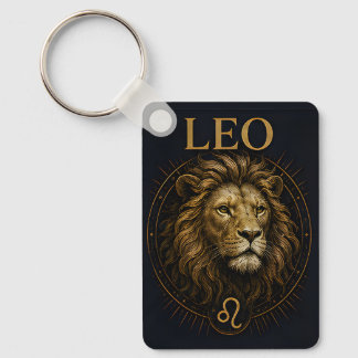 Llavero Símbolo zodiacal celestial de astrología Leo León