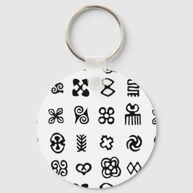 Llavero Símbolos africanos de Adinkra (Anverso)