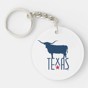 Llavero Símbolos de Texas, Longhorn, marina