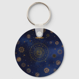 Llavero Símbolos mágicos de protección Mandala Pagan Bruja