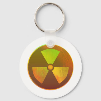 Llavero Símbolos nucleares resplandor radiactivo