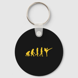 Llavero Simio Gorila Evolución Humano Divertido Karate Box