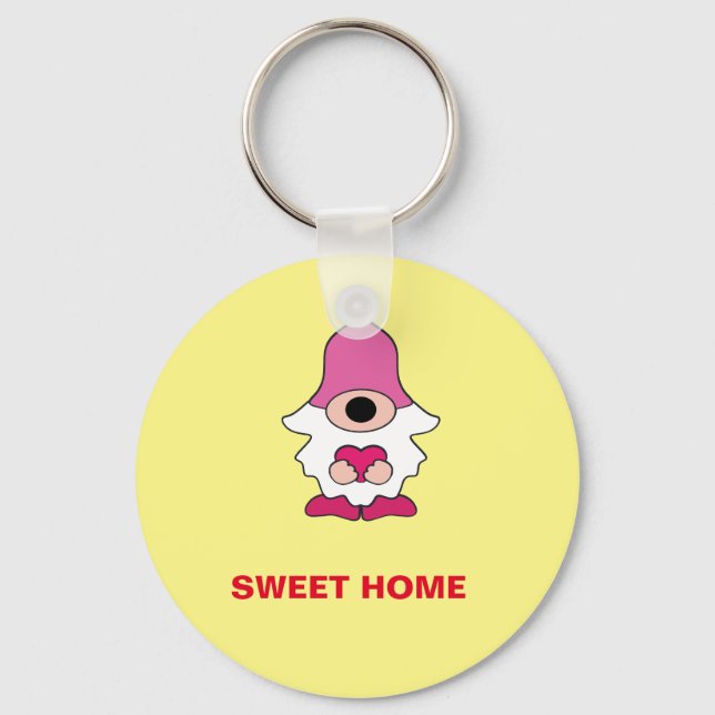 LLAVERO SIMPLE AMARILLO GENOMA SWEET HOME MAGNET (Anverso)