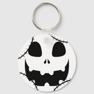 Llavero Simple cara de calabaza de halloween jack-o-lanter