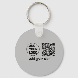 Llavero Simple código qr minimal agregar logo escanear nom