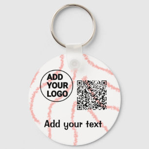 Llavero Simple código qr minimalista agregar logo escanear