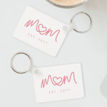 Simple Corazón de Escritura Rosa Establecido Nueva