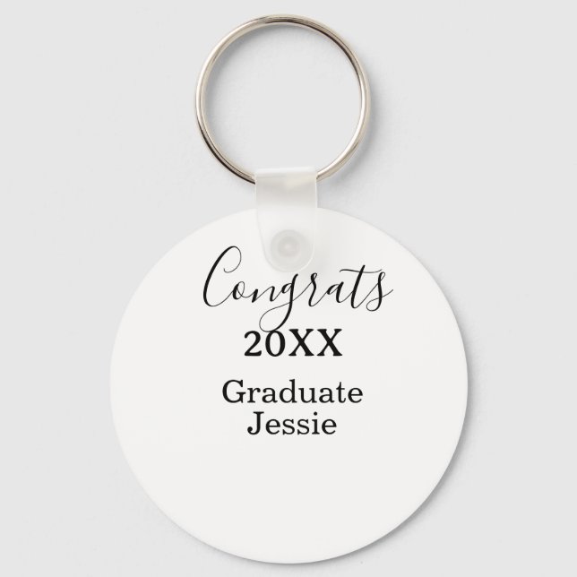 Llavero Simple graduation congratulations minimal add clas (Anverso)