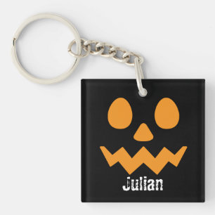 Llavero Simple Halloween Day Jack-o-Lantern Nombre de cala