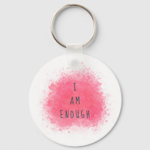 Llavero Simple Inspiración Soy Suficiente Afirmación