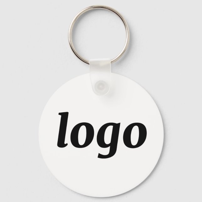 Llavero Simple Logo QR Code Business Branding Promotional (Anverso)