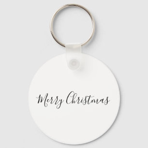 Llavero SIMPLE MÍNIMA FELIZ Tarjeta de Navidad Clásica Ron