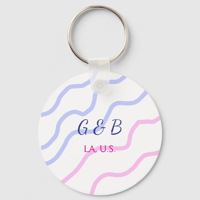 Llavero SIMPLE MINIMAL agregar el nombre de la pareja nomb (Anverso)