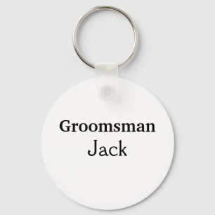 Llavero SIMPLE MINIMAL añada tu nombre personalizado groom