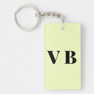 Llavero simple minimal color sólido personalizado pastel p