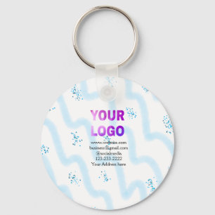 Llavero simple mínimo añadir su logotipo/diseño aquí texto