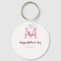simple mínimo día de la madre monograma nombre ros
