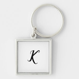 LLAVERO SIMPLE MONOGRAMA MINIMALISTA NOMBRE PERSONALIZADO