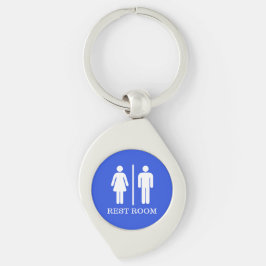 Llavero Simple Restroom Keys for hospitality or office
