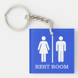 Llavero Simple Restroom Keys for hospitality or office