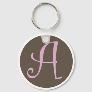 Llavero Simplemente Brown & Pink Keychain "A"