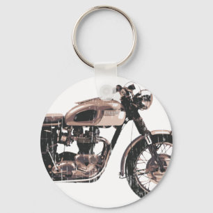 Llavero Simplemente hermosa motocicleta clásica