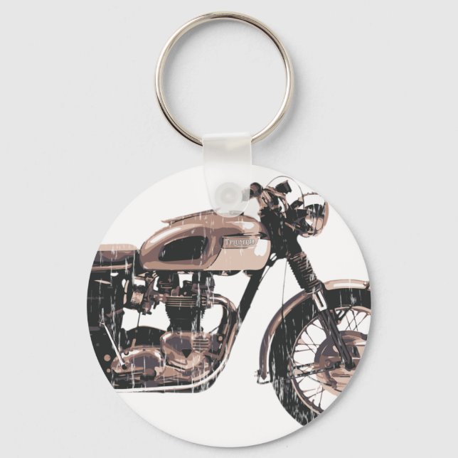 Llavero Simplemente hermosa motocicleta clásica (Anverso)