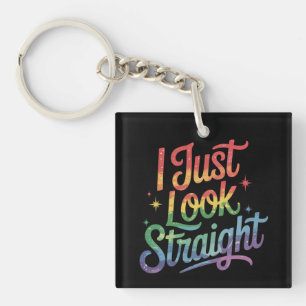 Llavero Simplemente parezco hetero Arcoíris Gay LGBTQ Orgu