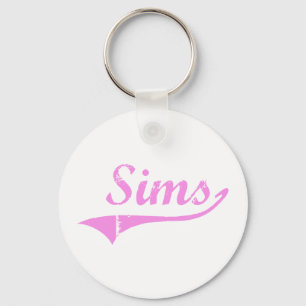 Llavero Sims Apellido Estilo Clásico