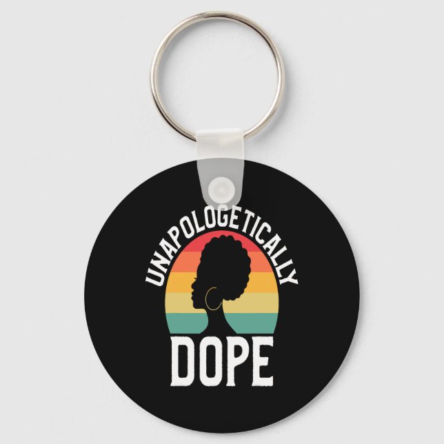 Llavero Sin disculparse Droga Historia Negra Afroamericana (Anverso)