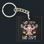 Llavero Sin elevador sin regalo Santa Gym Fitness Christma<br><div class="desc">Sin elevador sin regalo Santa Gym entrenamiento Navidades de fitness</div>