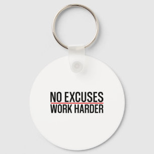 Llavero Sin Excusas Trabajo Más Duro Motivación De Gimnasi