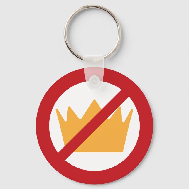 Llavero ¡SIN REYES! Anti-Trump (Anverso)